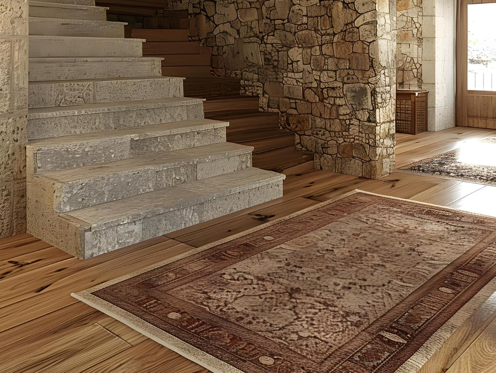 Jak Połączyć Schody Kamienne z Drewnianą Podłogą i Balustradą?